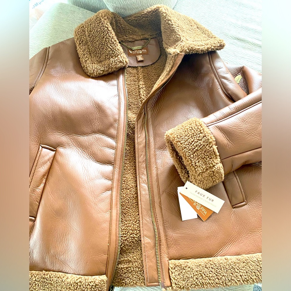 KOOLABURRA by UGG Faux Leather/Fur Jacket - Size XL - NEW